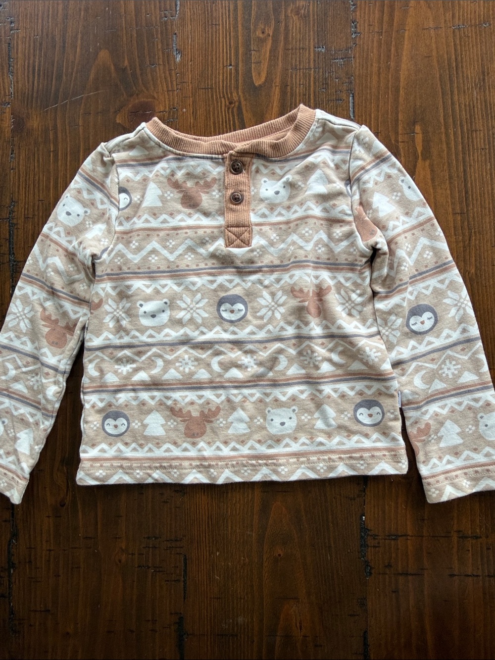EUC Little Sleepies FROSTY FAIRISLE
